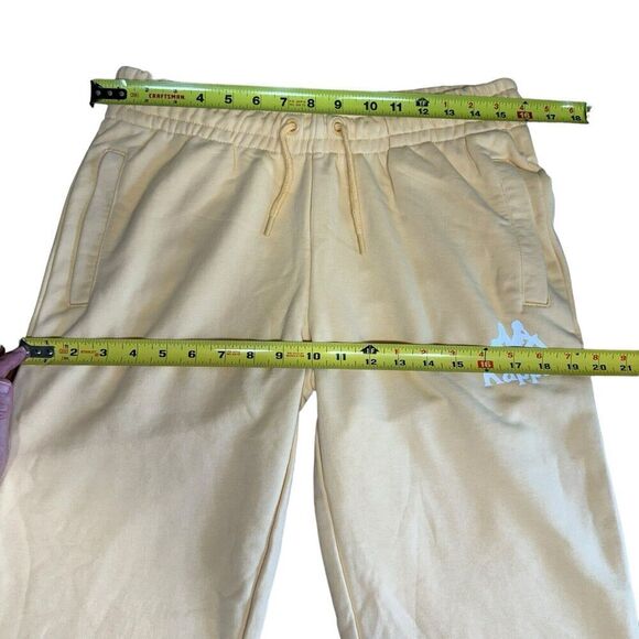 Kappa Sweatpants Women's Authentic Ambalavao Yellow Sz Large 35152HW - Picture 9 of 13
